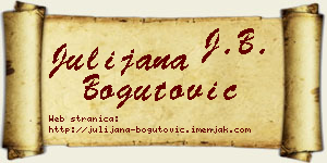 Julijana Bogutović vizit kartica